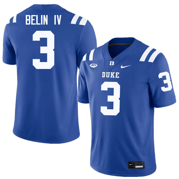 Henry Belin IV Duke Jersey,Duke Blue Devils #3 Henry Belin IV Jersey Youth College-Blue